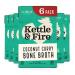 Kettle and Fire Coconut Curry & Lime Chicken Bone Broth, Keto, Paleo, and Whole 30 Approved, Gluten Free, High in Protein and Collagen, 6 Pack 16.2 Fl Oz (Pack of 6)