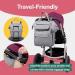 Babbleroo Multifunctional Diaper Bag Backpack - Large Baby Bag with Diaper Pad Stroller Belt & Pacifier Pocket - Gray - Buy Online on GoSupps.com