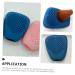 TEHAUX Silicone Makeup Brush Covers - Portable Blush Protectors for Travel | Clean & Durable 6.4x5cm Blue - Buy Online on GoSupps.com