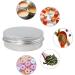 20ml Round Aluminum Doses Set - Empty Screw Lid Cap Containers for Cosmetics Ointments Creams and Candles | Travel-Friendly Tins for DIY Lip Balm & More - Buy Online on GoSupps.com