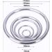 12 Pcs Metal O Rings 1 Inch Heavy Duty 304 Stainless Steel Welded O Ring Multi-Purpose O-Ring for Macrame  DIY Crafts  Hardware  Bags  Camping Belt  Dog Leashes  Keychain  Purse. 4mm*25mm ID  12Pcs - Buy Online on GoSupps.com