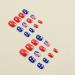 4th of July American Flag Press On Nails - Short Square Full Cover Glossy False Nails for Women and Girls - Buy Online on GoSupps.com
