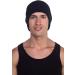 Top Level Black Beanie Hat for Men and Women - Unisex Cuffed Skull Knit Cap - Buy Online on GoSupps.com