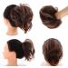 Messy Bun Hair Piece for Women Synthetic Donut Straight Ponytail Hair Messy Hair Bun Scrunchie Chignon With Elastic Hair Bands Pieces For Women Hair Extensions Fake Hair Accessories for Women Girls 6AT88 - Buy Online on GoSupps.com