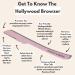 Hollywood Browzer Eyebrow Razor - Facial Hair Remover Shaver | Rose Quartz | Dermaplaning & Exfoliation Tool with Protective Pouch - Buy Online on GoSupps.com