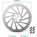 Pair of 160mm Stainless Steel Bike Disc Brake Rotors - 6 Bolt for Road, Mountain, BMX Bikes (Black) - Includes 6 Screws - Buy Online on GoSupps.com