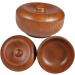 Fomiyes Wooden Shaver Bowl Set - 2 Pcs Razor Shell with Lid for Men's Shaving Cream | Bamboo Shave Cup for Premium Grooming - Buy Online on GoSupps.com
