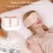 DAISYSILK Pure Silk Eye Mask for Men and Women | Adjustable Headband | Full Size Large Sleep Mask & Blindfold for Total Blackout | Pink - Buy Online on GoSupps.com