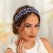 IYOU Bridal Wedding Headbands Royal Blue Crystal Hair Bands Sparkly Rhinesotne Guest Birde Bridesmaid Hair Accessories for Women and Girls - Buy Online on GoSupps.com