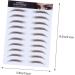Balacoo 5pcs Eyebrow Stickers Black Stickers Fake Eyebrows Imitation Eyebrow Sticker 4d Shaping Plate 21x15cm Brown - Buy Online on GoSupps.com
