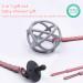 SILICONE DUMMY CLIP - BPA Free Pacifier Holder for Baby Boys and Girls | Soother Chain for Teether Toys - Pink + Purple - Buy Online on GoSupps.com