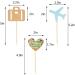 36 Pieces Travel Themed Cupcake Toppers Set Airplane Cupcake Toppers Map Heart Cake Toppers for Travel Themed Baby Shower Party Decorations (Blue and Brown) - Buy Online on GoSupps.com