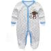 MAMIMAKA Baby Rompers Pajamas - 3-Piece Cotton Jumpsuit Set | Long Sleeve Footed Bodysuits for Boys and Girls | 0-3 Months Sleepsuit - Buy Online on GoSupps.com