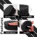 Silicone Body Scrubber for Shower - Exfoliating Bath Scrubber for Men and Women - Skin Exfoliator Brush - Black - Buy Online on GoSupps.com