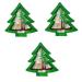 COHEALI 3pcs Christmas Tree Mold Silicone Candle Mold Christmas Casting Molds Simple DIY Mold Night Light 11.7x11.5 cmx3pcs Assorted Colorx3pcs