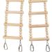 Wood Bird Ladder for Pets - 24 Climbing Ladders for Birds Hamsters Rats & More | Durable Wooden Toys for Parrots Squirrels & Sugar Gliders (52.95 x 3.14 in) - Buy Online on GoSupps.com