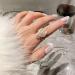 Bridal Pearl Flower Knuckle Ring | Adjustable Crystal Wedding Jewelry - Buy Online on GoSupps.com