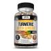 Kaya Naturals - Turmeric with Ginger and BioPerine - Turmeric 95% Curcominoids - Vegan Joint Support with Bioperine for High Absorption - Curcumin Nature Made 1300mg Servings - 60 Veggie Count