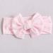 Sjbautyo Baby Girl Bowknot Elastic Hair Bands - 3 Pieces Soft Nylon Headgear for Toddlers (White Apricot Pink) - Perfect for Girls' Hairstyles - Buy Online on GoSupps.com