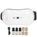 Garosa of electrical waist massage belts automatic abdominal massage devices hot compress 3 strengths stone needle waist heating wrapping massage device natural bianstone kneading of the (white)
