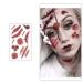 Realistic Halloween Makeup Tattoos - Fake Stitches, Wound Scars for Kids, Men, Women - Zombie Face Sticker - Buy Online on GoSupps.com