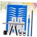 Mikinona Rings Coffee Three-point Pen Ruler Cup Eyebrow Pencil Microblading Blue Pigment Skin Dark - Buy Online on GoSupps.com