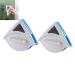 Double Sided Magnetic Design for All Windows Glass Window Cleaner Sofenthiss Window Sill Cleaner Sofenthiss Magnetic Window Cleaner Double Sided Magnetic Design for All Glass (Blue 3-8mm) 2pcblue