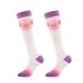 SANWOOD Long Socks Dot Heart Adult Compression Stockings Anti-Friction Anti-Pilling White L