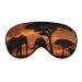 Africa Elephant Sunset Landsacpe Sleep Mask Eye Cover for Sleeping Blindfold with Adjustable Strap Blocks Light Night Travel Nap for Men Women