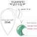 XIANNVXI Crystal Crescent Moon Necklace for Women - Tree of Life Wire Wrapped Healing Aventurine Pendant | Reiki Spiritual Jewelry - Buy Online on GoSupps.com