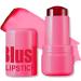 Erinde Cooling Water Jelly Tint Blush Stick Sheer Lip & Cheek Stain Buildable Watercolor Finish Multi-Use Jelly Tinted Lip Blush Makeup Stick Waterproof Long-lasting Matte Jelly Blush Stick #Burst