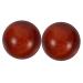 Buifulsic 2st wooden ball Chinese massage balls Acupuncture massage ball Fitnessball Gymnasium Balle Handmilling ball wooden handicraft mahogany mallet Burma handball bamboo 5*5cm As shown