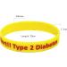 Lyndong 5 Pack Type 2 Diabetes Silicone Medical Alert ID Bracelet Wristbands - Alert ID Bracelets for Type 2 Diabetes Patients - Buy Online on GoSupps.com