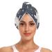 Rabbit Universe Hair Towel 2 Pack Super Absorbent Hair Drying Towel Quick Dry Hair Turbans Head Towel with Button Twisty Wrap for Women Girls
