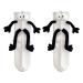 PHILISENMALL Briquet Shape Couple Holding Hands Socks Funny Magnetic Suction 3D Doll Socks Gifts for Boyfriends and Girlfriends White