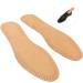 VALICLUD Breathable Brown Leather Shoe Insoles for Men - Thin Replacement Inserts (US 10-10.5 / EU 43-44) | Comfort & Odor Control - Buy Online on GoSupps.com