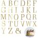 Letter Cake Toppers Acrylic Alphabet Cupcake Topper A-Z Cake Letters DIY Cake Decorations for Birthday Wedding Graduation Baby Shower 3D Gold
