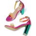 Buy HSYHKDSY Hot Pink Sandals for Women | Glitter Summer Shoes | Elegant & Comfortable Vacation Footwear S51124 - Buy Online on GoSupps.com