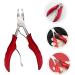 Mikinona 1pc Nail Clippers Nail Kit Nail Tool Skin Pliers Nail Grooming Plier Manicure Nipper Pedicure Kit Bevel Trimmer Groove Clamp Stainless Steel Red Modify Dead Skin Scissors - Buy Online on GoSupps.com