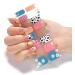Buy Stick-On Nail Polish Stripes - Full & Half Hardened Gel Glitter & Marble Designs - ZE0242 | International Shipping Available - Buy Online on GoSupps.com