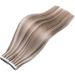 Str hnensucht Tape-In Real Hair Extensions Remy Hair Extensions 20 Wefts 2.5 g Each Total 50 g (50 cm Streaked Ash Blonde/Silver Blonde) 50 cm Highlighted ash blonde/silver blonde - Buy Online on GoSupps.com