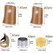 10 Pcs Metal Thimble Set with Leather Finger Protectors - Sewing & Stitching Finger Protection - Buy Online on GoSupps.com