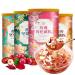 Osmanthus nut lotus root powder soup instant brewed and ready to eat red jujube nut soup rose flavored full belly snack fruit soup Nutritional breakfast gift (Mix and match lotus root powder 3 can)