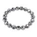 Gavigain Terahertz Armband Terahertz-Energiestein-Armband 8 mm round pearls stretch bracelet stylish bracelet for revealing anxiety healing and relaxation