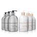 Baylis & Harding Elements Hand Wash Bundle: 3 x 500 ml Lemon & Mint & 3 x 500 ml White Tea & Neroli (6 bottles) - Vegan Friendly Hand Wash Bundle 8