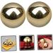 Buy Gleavi Brass Gymnastics Balls - 4 Piece Hand Massager Set for Sports Training - Outdoor Handmade Metal Massage Globes - Buy Online on GoSupps.com