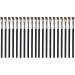 FRCOLOR 20 Pcs Brow Powder Brush Stiff Angled Brush Eyebrow Filler Brush Eyebrow Precision Application Brush Hill Brush Eye Makeup Brush Eyebrow Wooden Handle Lip Gloss Bamboo 13.7x0.3cmx2pcs Blackx2pcs