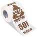 Qpout You're 50 Printed Toilet Paper Gag Gift Best Friend Birthday Gifts Novelty Toilet Paper Roll Gag Gifts Happy 50th Birthday Funny Toilet Paper for Best Prank Surprise Bathroom Decor Gifts