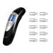 Ketone Breathalyzer, Grade Accuracy Digital Ketone Breath Meter Test Ketosis with 10 Mouthpieces (Black-1)