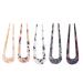 Lurrose 5pcs Chic U Shape Hair Clips Retro Ladies Headdress Elegant Hairpins.